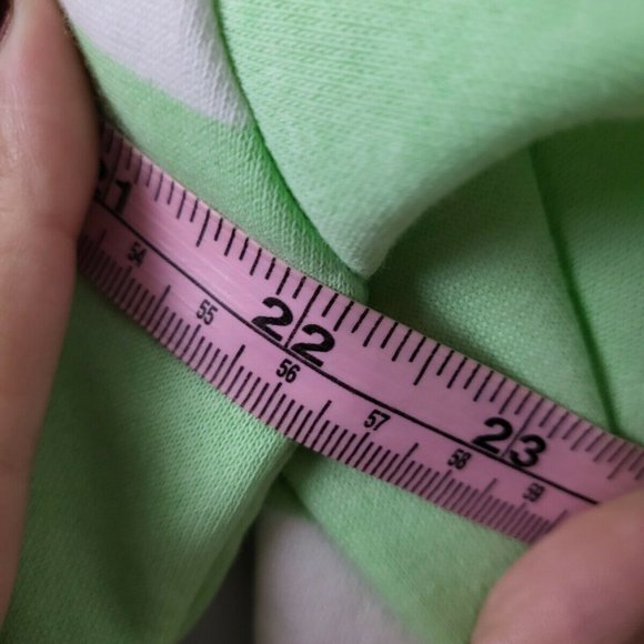 EUC New Balance x Bandier Mens Crewneck Striped Green Pullover Sweatshirt Size S - Picture 7 of 10